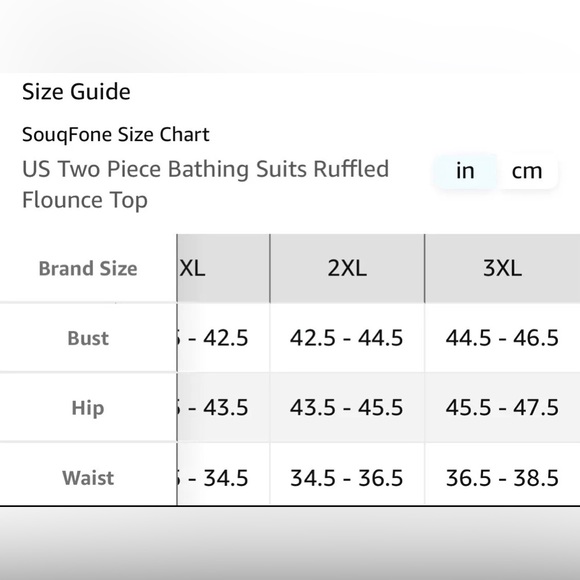 Ruffled Tankini Push Up Flounce Swim TOP ONLY Swimsuit Feathers SIZE XXXL - Picture 5 of 5